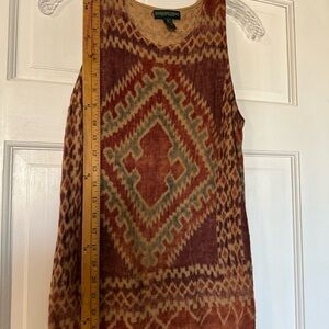 Geometric Pattern Sleeveless Top